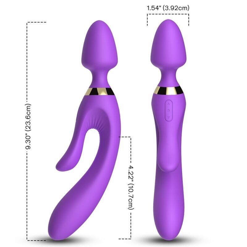 ARMONY - MASSAGER & VIBRATOR RABBIT PURPLE - My naughty haven #