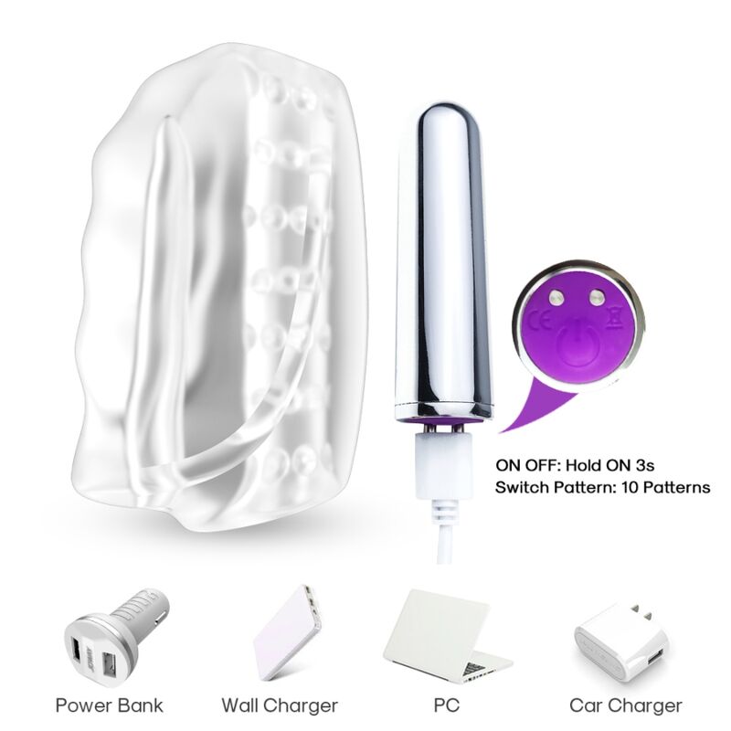 ARMONY - MASTER MASTURBATOR & VIBRATOR TRANSPARENTE - My naughty haven #