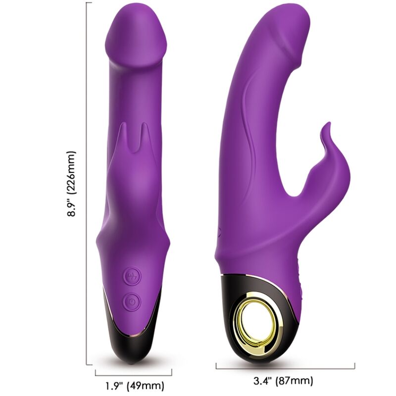 ARMONY - METEROR DILDO VIBRATOR RABBIT PURPLE - My naughty haven #