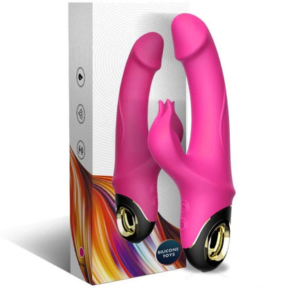 ARMONY - METEROR DILDO VIBRATOR RABBIT ROTATOR FUCHSIA - My naughty haven #