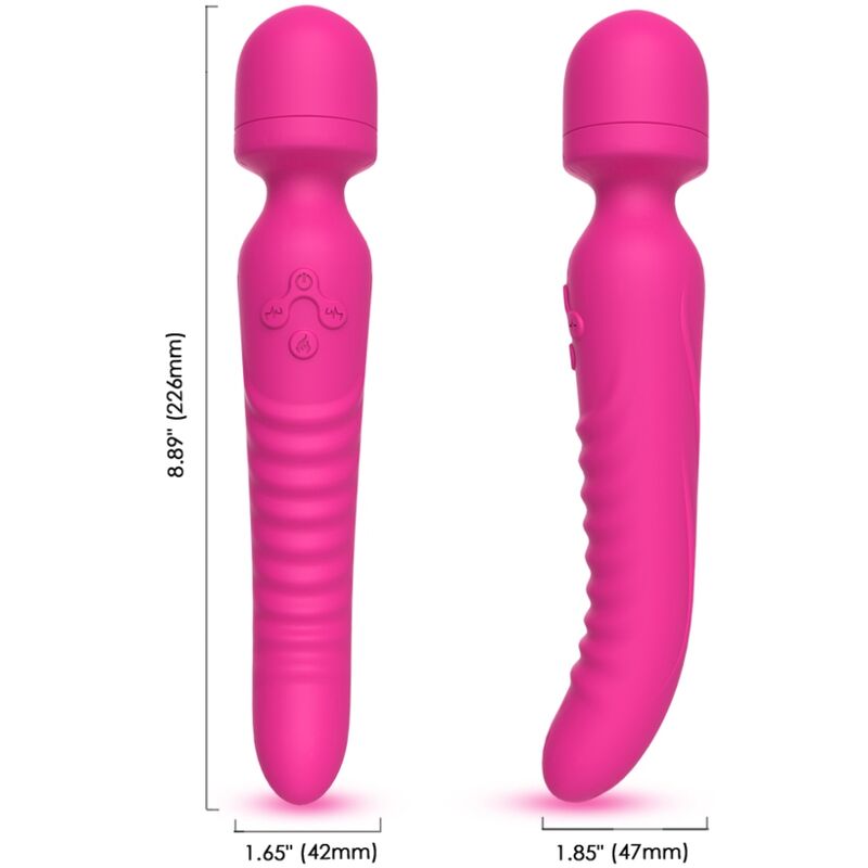 ARMONY - MISSION MASSAGER & VIBRATOR HEAT EFFECT FUCHSIA - My naughty haven #