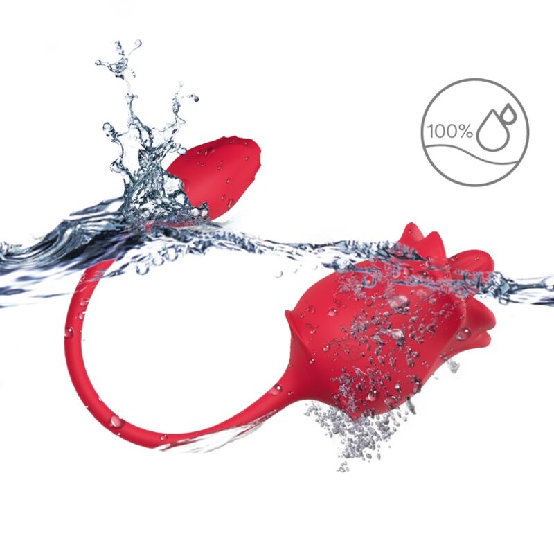 ARMONY - PINK 2 IN 1 SUCTION STIMULATOR & VIBRATOR 10 MODES WITH RED TAIL - My naughty haven #