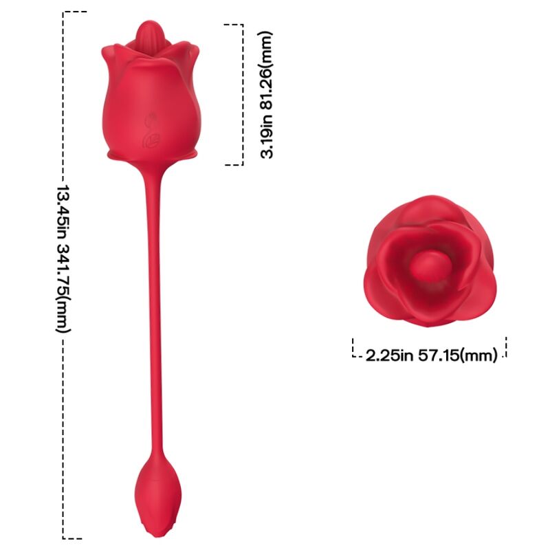 ARMONY - PINK 2 IN 1 SUCTION STIMULATOR & VIBRATOR 10 MODES WITH RED TAIL - My naughty haven #
