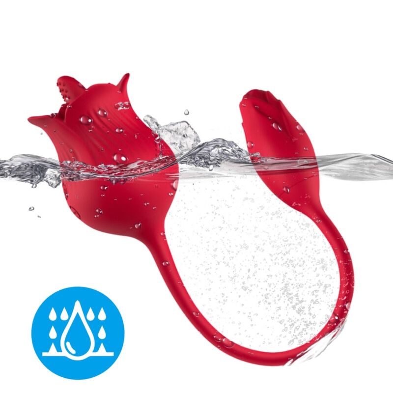 ARMONY - PINK CLITORIS STIMULATOR VIBRATOR WITH TAIL 10 MODES RED - My naughty haven #