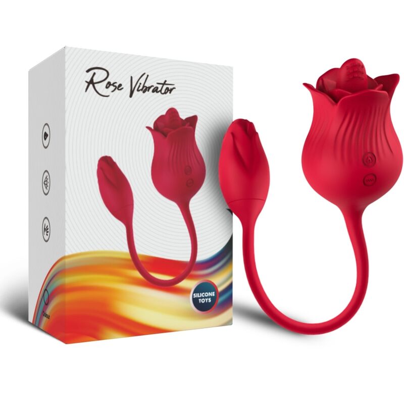 ARMONY - PINK CLITORIS STIMULATOR VIBRATOR WITH TAIL 10 MODES RED - My naughty haven #