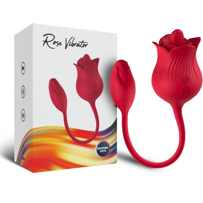 ARMONY - PINK CLITORIS STIMULATOR VIBRATOR WITH TAIL 10 MODES RED - My naughty haven #