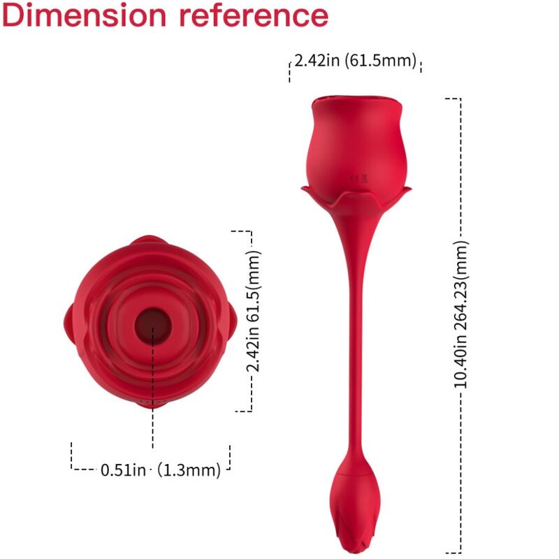 ARMONY - PINK CLITORIS SUCKER & VIBRATOR 10 MODES RED - My naughty haven #