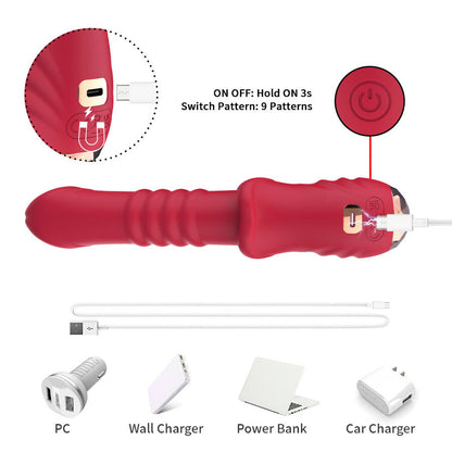 ARMONY - POINT A STIMULATING VIBRATOR DILDO RED - My naughty haven #
