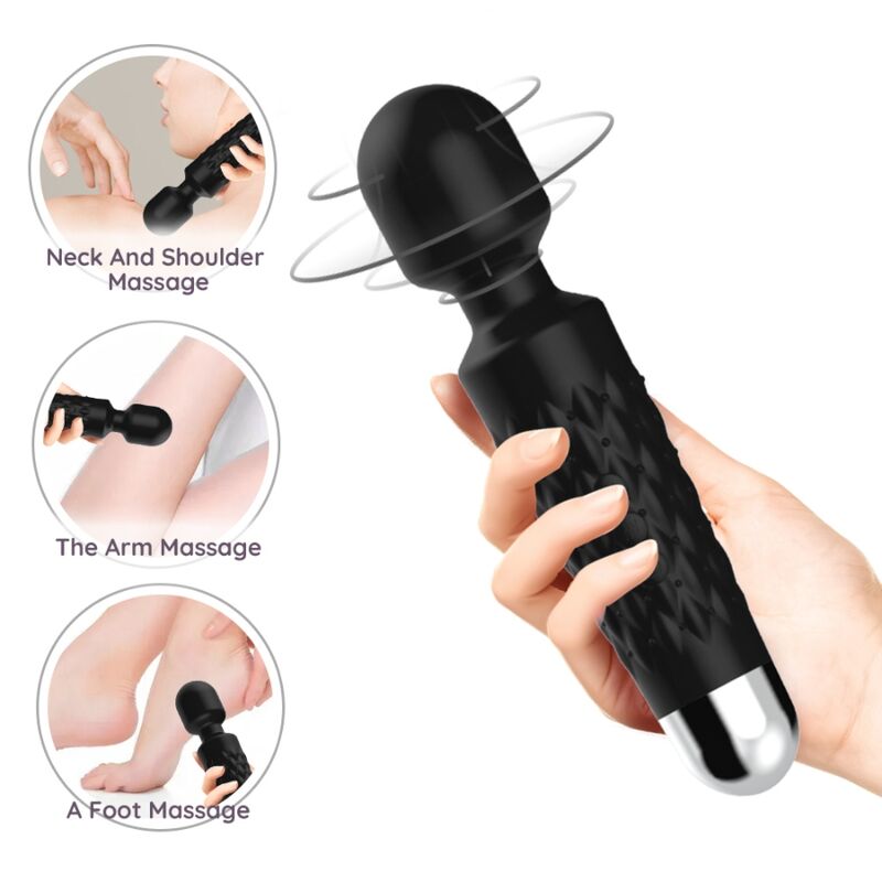 ARMONY - POSTMAN MASSAGER & VIBRATOR SUPER FLEXIBLE HEAD BLACK - My naughty haven #