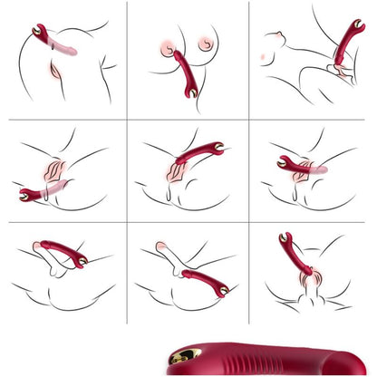 ARMONY - PRINCE DILDO VIBRATOR & ROTATOR RED - My naughty haven #