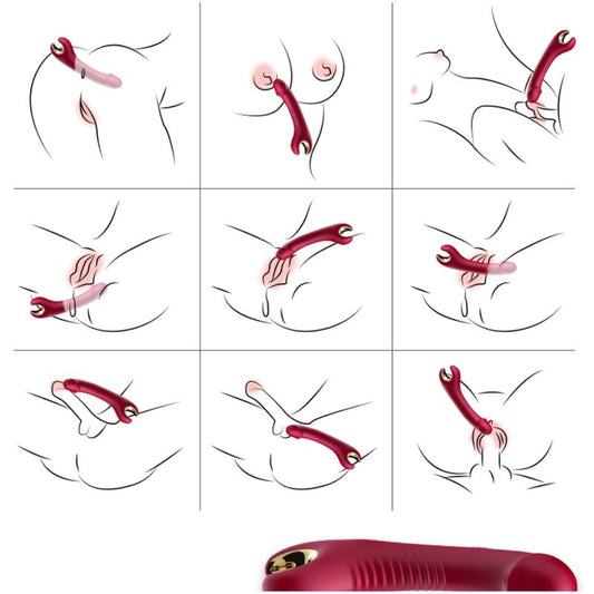 ARMONY - PRINCE DILDO VIBRATOR & ROTATOR RED - My naughty haven #