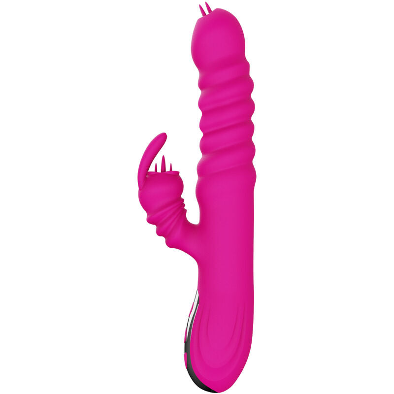 ARMONY - RABBIT DOUBLE TONGUE MULTIFUNCTION VIBRATOR FUCHSIA HEAT EFFECT - My naughty haven #