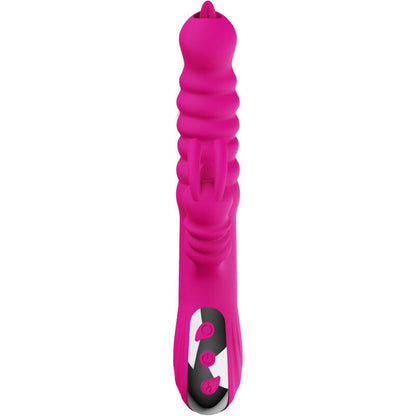 ARMONY - RABBIT DOUBLE TONGUE MULTIFUNCTION VIBRATOR FUCHSIA HEAT EFFECT - My naughty haven #