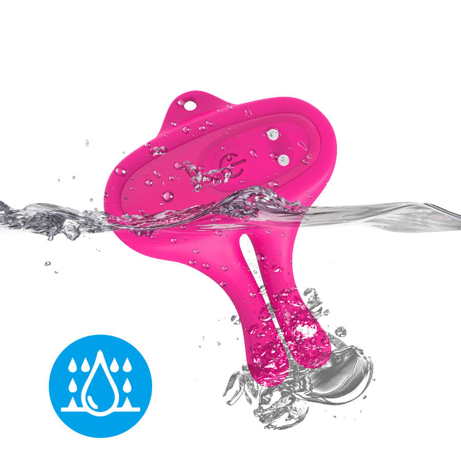 ARMONY - RABBIT SHAPE VIBRATION MAGNETIC NIPPLE CLAMPS PINK - My naughty haven #