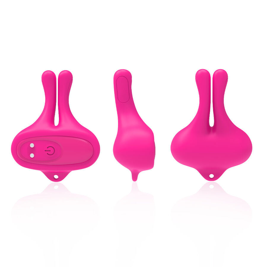 ARMONY - RABBIT SHAPE VIBRATION MAGNETIC NIPPLE CLAMPS PINK - My naughty haven #