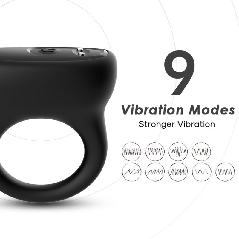 ARMONY - RING VIBRATOR BLACK - My naughty haven #