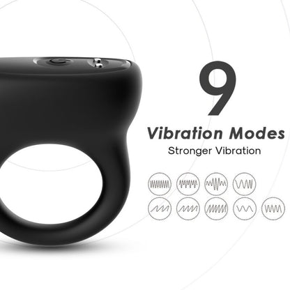 ARMONY - RING VIBRATOR BLACK - My naughty haven #
