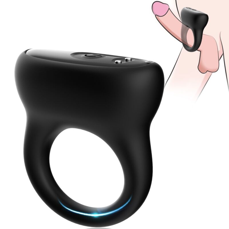 ARMONY - RING VIBRATOR BLACK - My naughty haven #