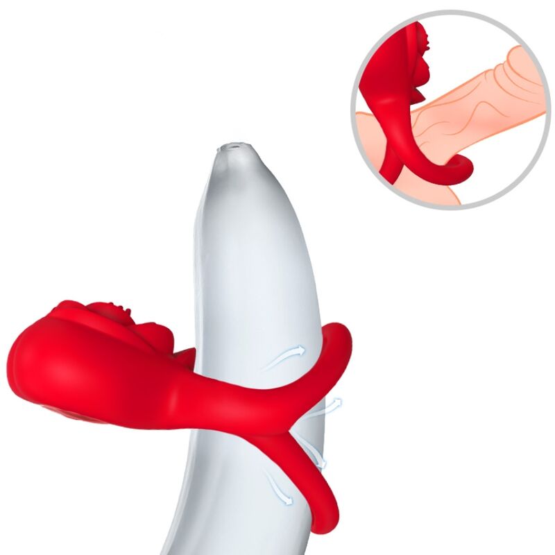 ARMONY - RING VIBRATOR HEART RED - My naughty haven #