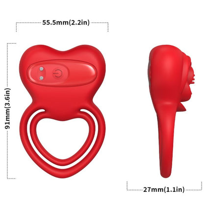 ARMONY - RING VIBRATOR HEART RED - My naughty haven #