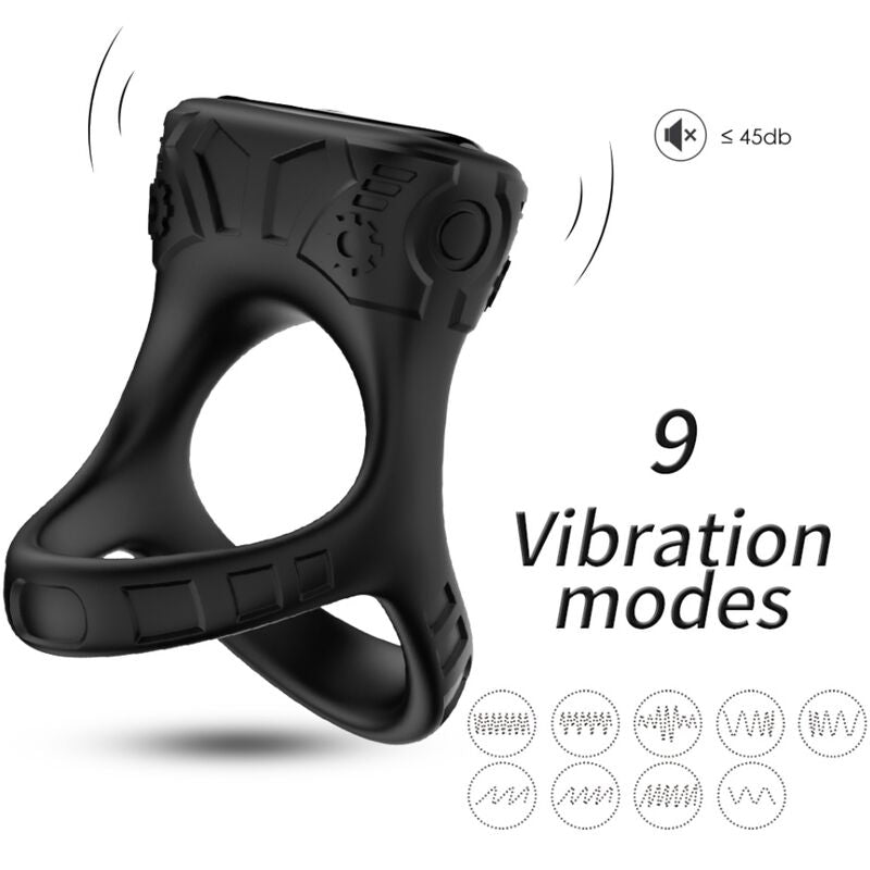 ARMONY - RING VIBRATOR & MULTIPOSITION BLACK - My naughty haven #