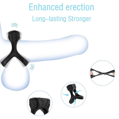 ARMONY - RING VIBRATOR & MULTIPOSITION BLACK - My naughty haven #