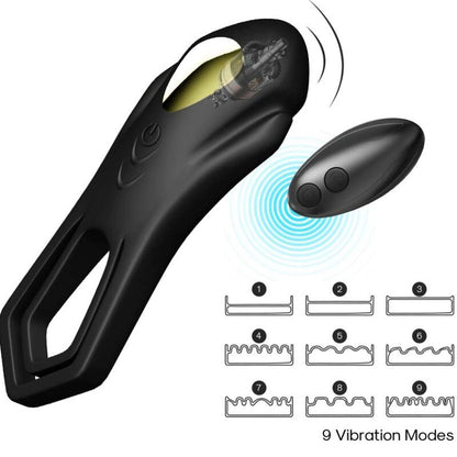 ARMONY - ROADSTER VIBRATOR DOUBLE RING REMOTE CONTROL BLACK - My naughty haven #