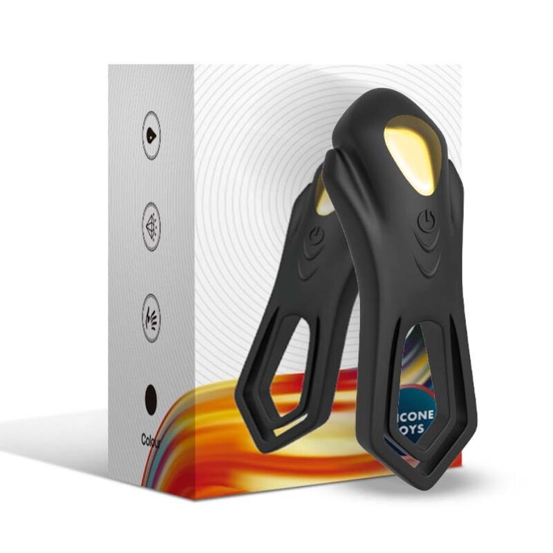 ARMONY - ROADSTER VIBRATOR DOUBLE RING REMOTE CONTROL BLACK - My naughty haven #