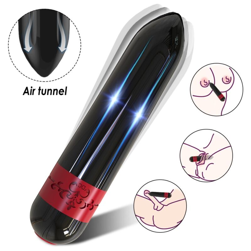 ARMONY - ROCKET VIBRATOR BULLET REMOTE CONTROL BLACK - My naughty haven #