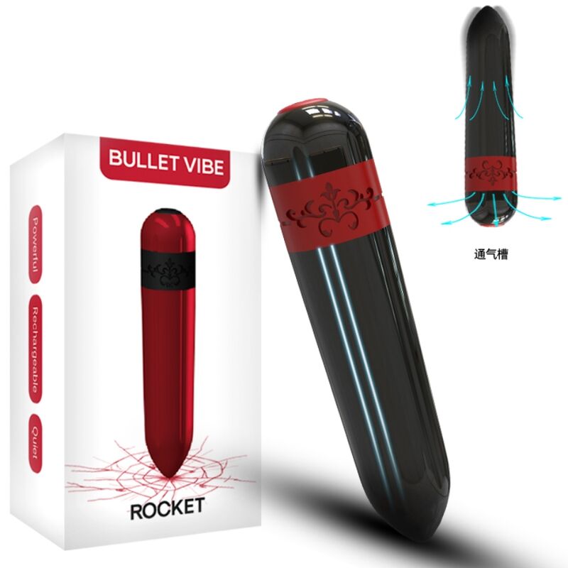 ARMONY - ROCKET VIBRATOR BULLET REMOTE CONTROL BLACK - My naughty haven #