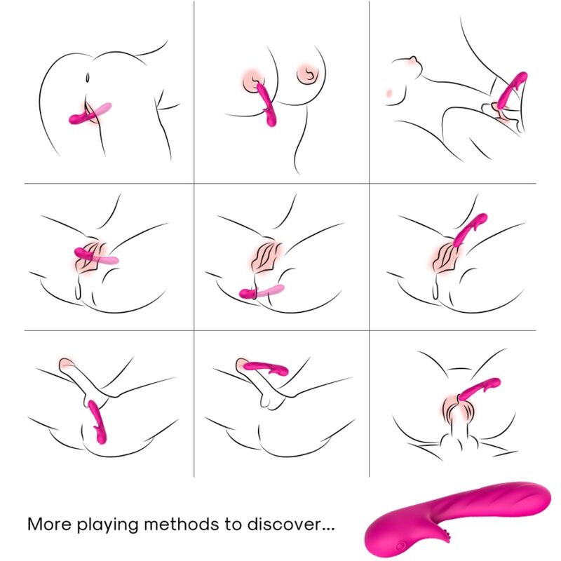 ARMONY - ROMANCE VIBRATOR WITH STIMULATOR FUCHSIA - My naughty haven #