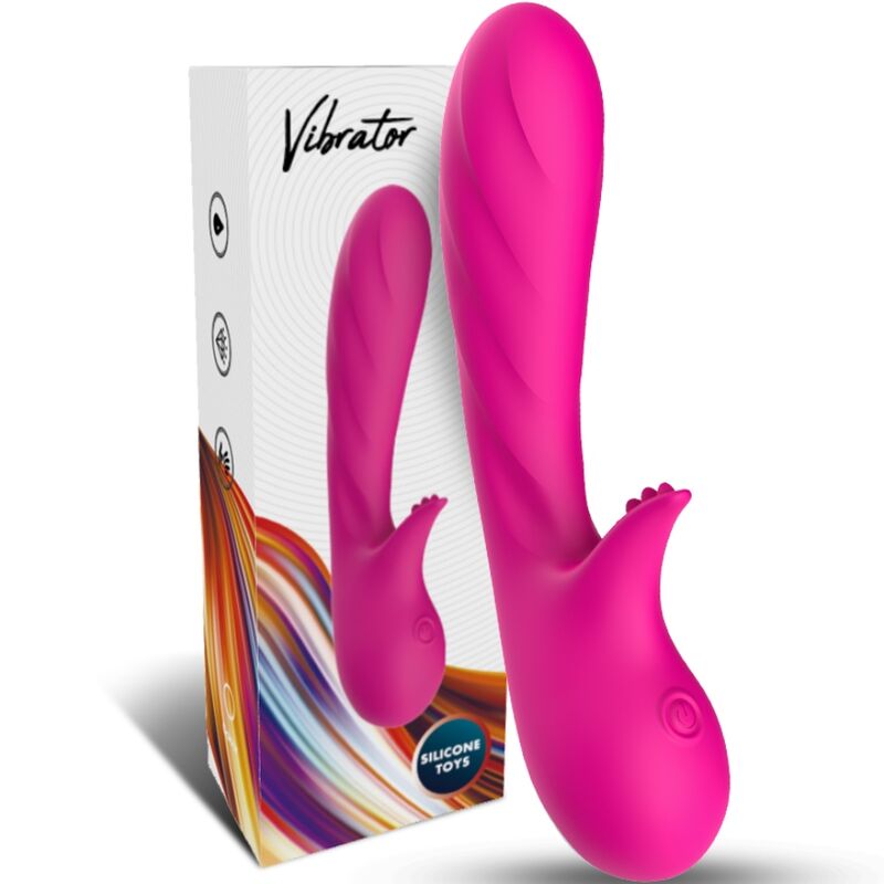 ARMONY - ROMANCE VIBRATOR WITH STIMULATOR FUCHSIA - My naughty haven #