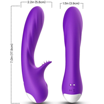 ARMONY - ROMANCE VIBRATOR WITH STIMULATOR PURPLE - My naughty haven #