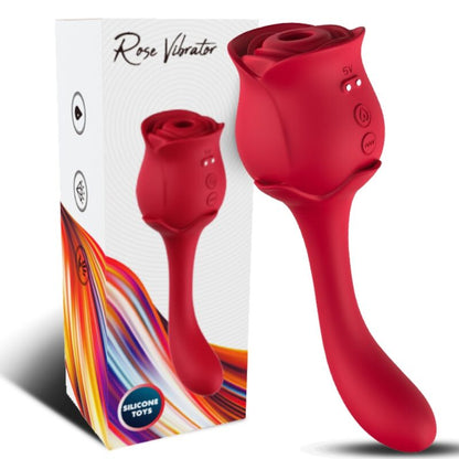 ARMONY - ROSELOVER CLITORIS SUCTION & STIMULATOR RED - My naughty haven #