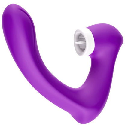 ARMONY - SECRETKISS LICKING VIBRATING CLIT & VIBRATOR CURVED PURPLE - My naughty haven #