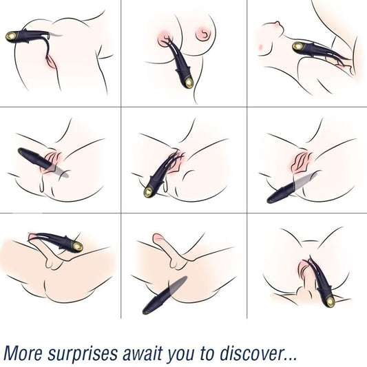 ARMONY - ВИБРАТОР SHADOW С ДВОЙНА ГЛАВА, ДРАЗНЕЩ, СИН