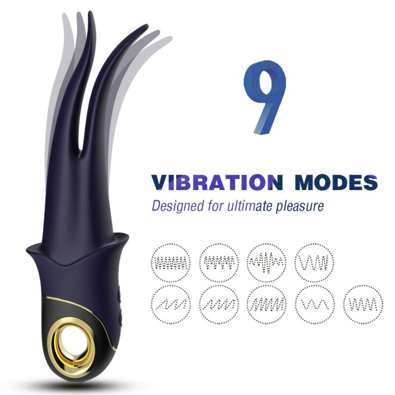 ARMONY - SHADOW VIBRATOR DOUBLE-HEAD TEASING BLUE - My naughty haven #