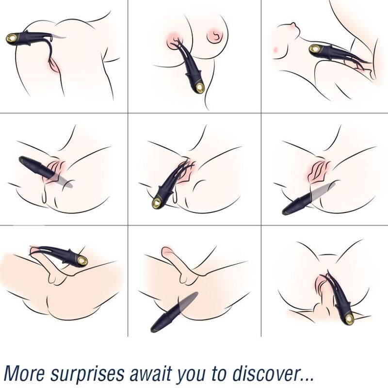 ARMONY - SHADOW VIBRATOR DOUBLE-HEAD TEASING BLUE - My naughty haven #