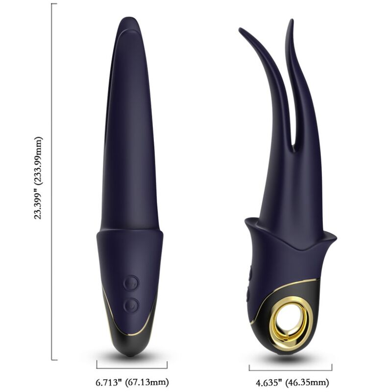 ARMONY - SHADOW VIBRATOR DOUBLE-HEAD TEASING BLUE - My naughty haven #