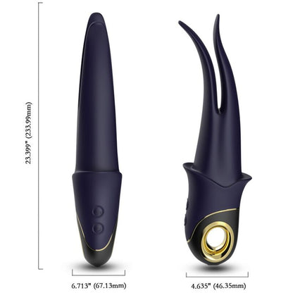 ARMONY - SHADOW VIBRATOR DOUBLE-HEAD TEASING BLUE - My naughty haven #