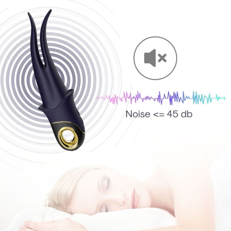 ARMONY - SHADOW VIBRATOR DOUBLE-HEAD TEASING BLUE - My naughty haven #