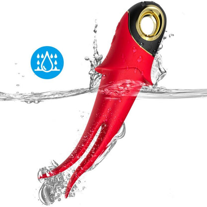 ARMONY - SHADOW VIBRATOR DOUBLE-HEAD TEASING RED - My naughty haven #