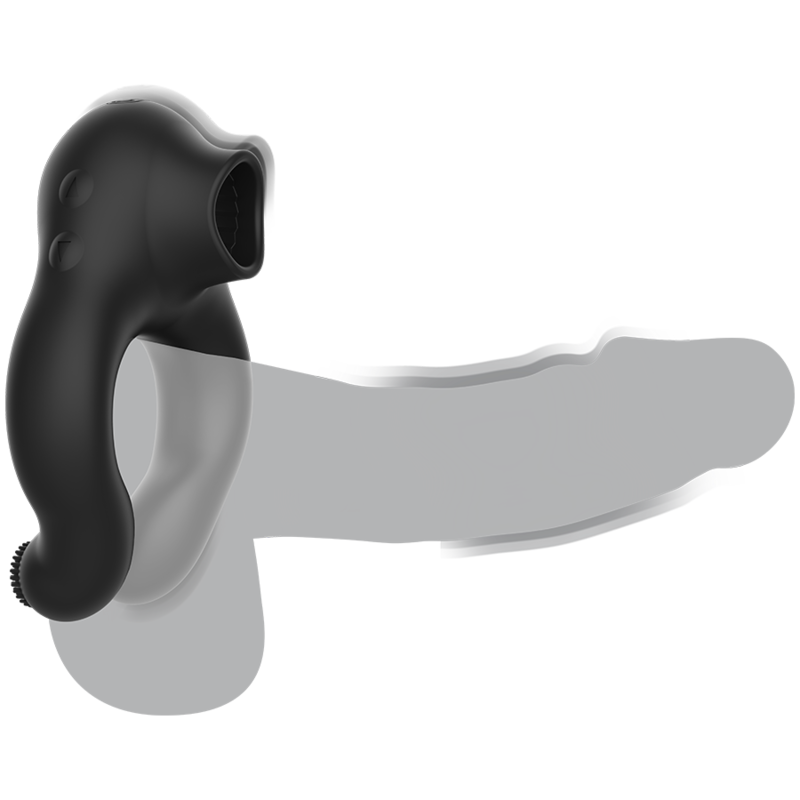 ARMONY - SILICONE VIBRATOR RING 3 MOTORS RECHARGEABLE BLACK - GOLD - My naughty haven #