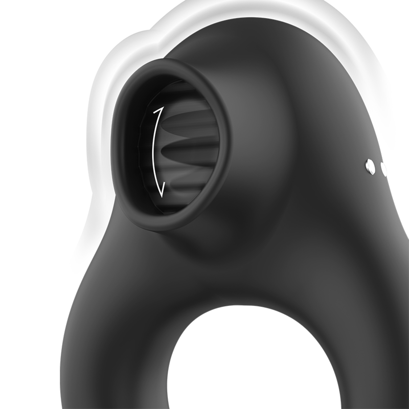 ARMONY - SILICONE VIBRATOR RING 3 MOTORS RECHARGEABLE BLACK - GOLD - My naughty haven #