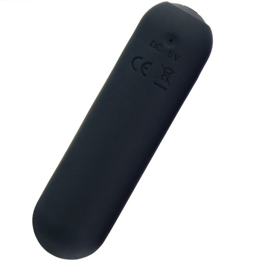ARMONY - SPLASH HAHA VIBRATOR BULLET SILICONE 10 VIBRATIONS 75 X 19 CM BLACK - My naughty haven #