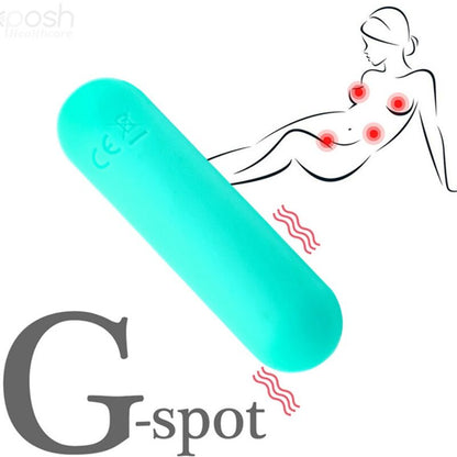 ARMONY - SPLASH HAHA VIBRATOR BULLET SILICONE 10 VIBRATIONS 75 X 19 CM GREEN - My naughty haven #