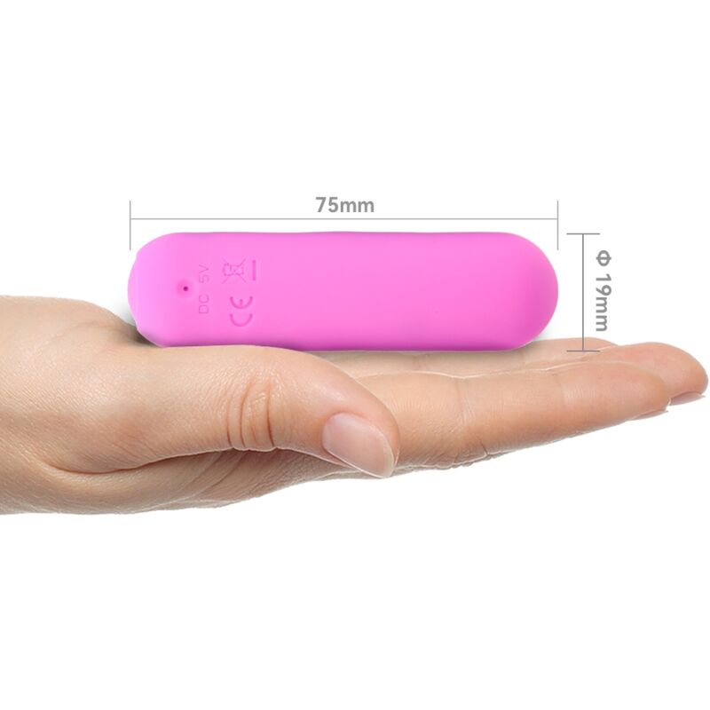 ARMONY - SPLASH HAHA VIBRATOR BULLET SILICONE 10 VIBRATIONS 75 X 19 CM PINK - My naughty haven #