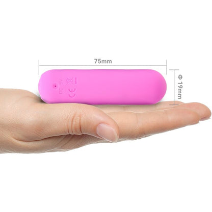 ARMONY - SPLASH HAHA VIBRATOR BULLET SILICONE 10 VIBRATIONS 75 X 19 CM PINK - My naughty haven #