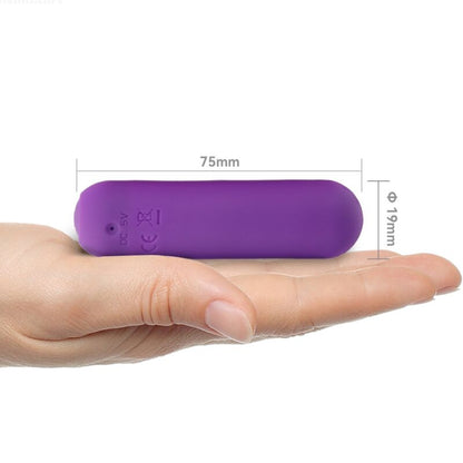 ARMONY - SPLASH HAHA VIBRATOR BULLET SILICONE 10 VIBRATIONS 75 X 19 CM PURPLE - My naughty haven #