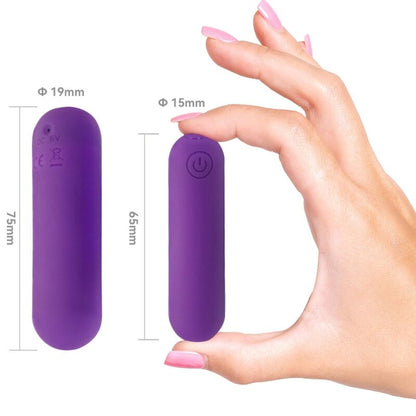 ARMONY - SPLASH HAHA VIBRATOR BULLET SILICONE 10 VIBRATIONS 75 X 19 CM PURPLE - My naughty haven #